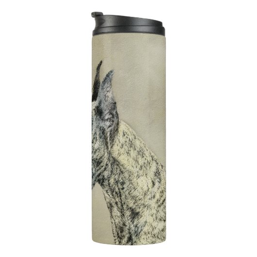 Bouteilles Isothermes Grande Danse (Brindle) Peinture - Art Chien origin (Tourné sur la droite)