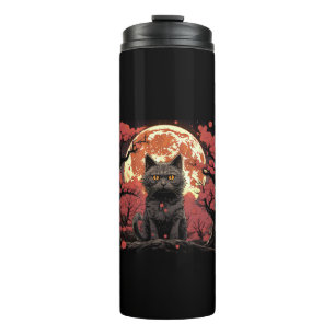 Bouteilles Isothermes Grande Vague Halloween_ Chat noir, Citrouilles, Sa