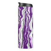 Bouteilles Isothermes Grandes bandes d'art fluides en marbre violet (Tourné sur la droite)