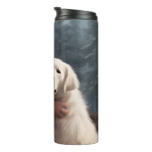 Bouteilles Isothermes Grands Pyrénées avec Noël Festif du Père Noël (Tourné sur la droite)