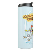 Bouteilles Isothermes Graphique de rire de vache et de poulet (Tourné sur la gauche)