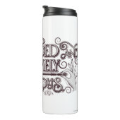 Bouteilles Isothermes Graphique Débordé Et Extrêmement Dangereux - Blanc (Tourné sur la droite)