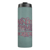 Bouteilles Isothermes Graphique Débordé Et Extrêmement Dangereux - Rose (Devant)