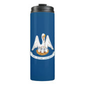 Bouteilles Isothermes Graphique Drapeau Dynamique Louisiane sur un (Devant)