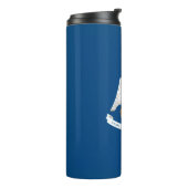 Bouteilles Isothermes Graphique Drapeau Dynamique Louisiane sur un (Tourné sur la gauche)