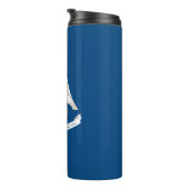 Bouteilles Isothermes Graphique Drapeau Dynamique Louisiane sur un (Tourné sur la droite)