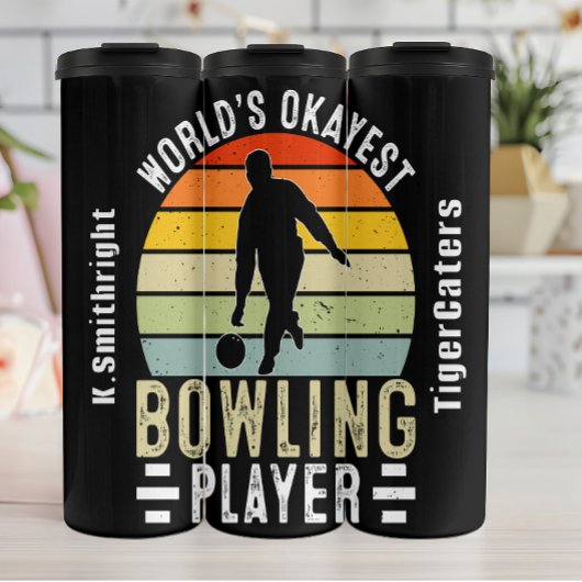 Bouteilles Isothermes Graphique du joueur de Bowling le plus Okayest du