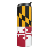 Bouteilles Isothermes Graphique dynamique de drapeau d'état du Maryland (Tourné sur la gauche)