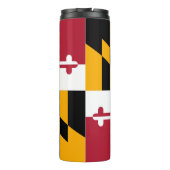Bouteilles Isothermes Graphique dynamique de drapeau d'état du Maryland (Dos)