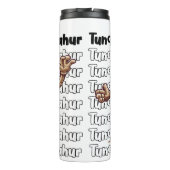 Bouteilles Isothermes Graphique en tunq de caractères en bois (Dos)