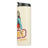 Bouteilles Isothermes Graphique rétro-invincible Supergirl (Tourné sur la droite)