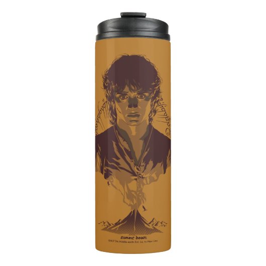Bouteilles Isothermes Graphisme de l'inscription Tengwar de FRODO™ MOUNT (Devant)