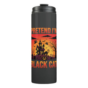 Bouteilles Isothermes Graphisme Halloween Je suis un chat noir Maison ha