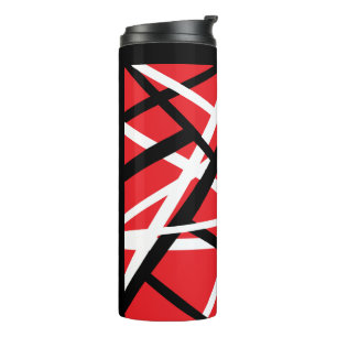 Bouteilles Isothermes graphisme rouge, noir et blanc