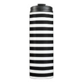 Bouteilles Isothermes Gras Blancs Noirs avec Minuscules Monogrammes Roug (Devant)