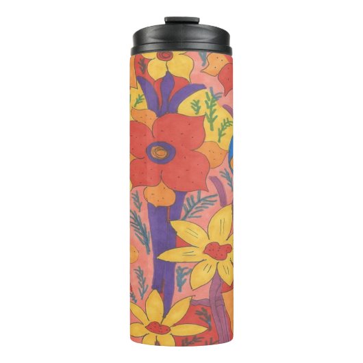 Bouteilles Isothermes Gras Bohemian Orange Garden Imprimer  (Devant)