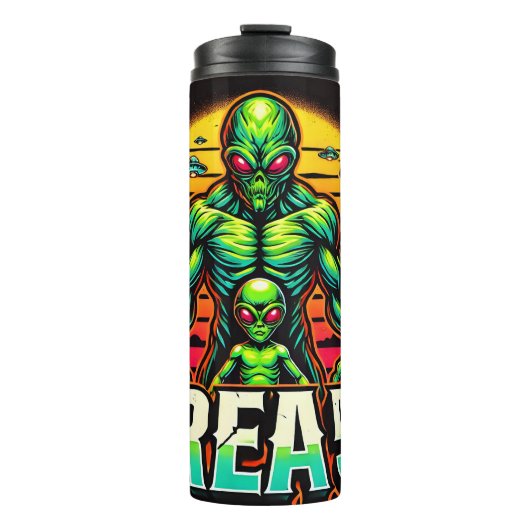 Bouteilles Isothermes Gras Zone 51 Conception Alien (Devant)
