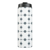 Bouteilles Isothermes Gray Polka Dots, Polka Dot Pattern, Dots (Devant)