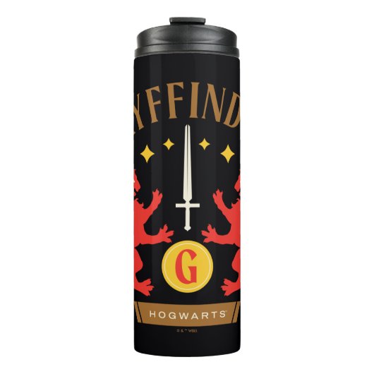Bouteilles Isothermes GRAYFFINDOR™ Maison double Lion épée graphique (Devant)