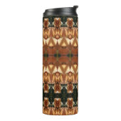 Bouteilles Isothermes Green & Amber Ikat (Tourné sur la gauche)