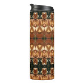 Bouteilles Isothermes Green & Amber Ikat (Tourné sur la droite)