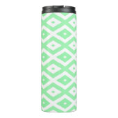 Bouteilles Isothermes Green and white diamond pattern (Dos)