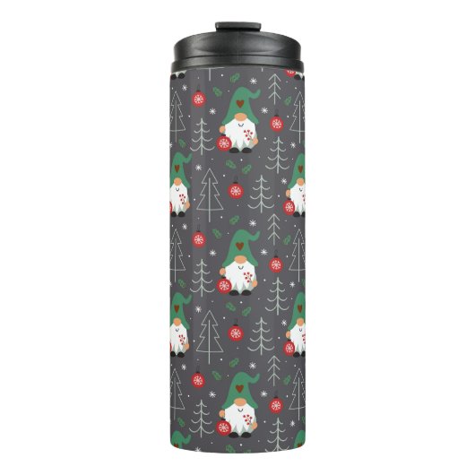 Bouteilles Isothermes Green Gnome Arbre de Noël Motif (Devant)