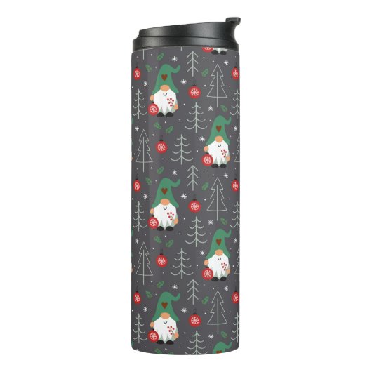 Bouteilles Isothermes Green Gnome Arbre de Noël Motif (Tourné sur la gauche)