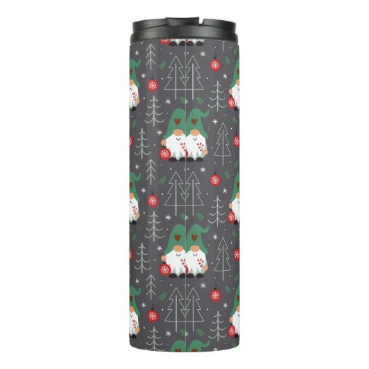 Bouteilles Isothermes Green Gnome Arbre de Noël Motif (Dos)