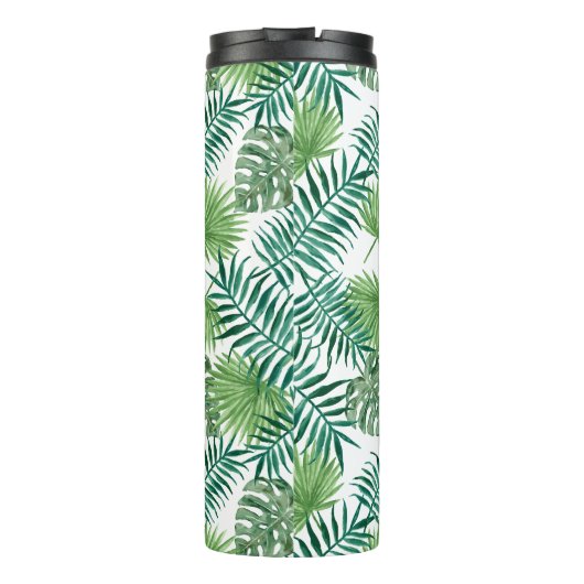 Bouteilles Isothermes Green Tropical Exotic Botanic Palm Tree Feuilles (Dos)