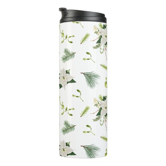 Bouteilles Isothermes Green White Floral Soft and Stylish (Tourné sur la droite)