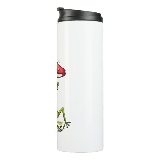 Bouteilles Isothermes Grenouille à couchage lunaire sous un champignon (Tourné sur la droite)