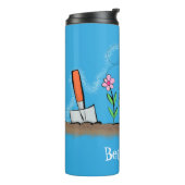 Bouteilles Isothermes Grenouille mignonne et abeille dans le jardin dess (Tourné sur la gauche)