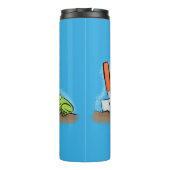 Bouteilles Isothermes Grenouille mignonne et abeille dans le jardin dess (Dos)