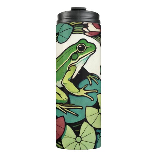 Bouteilles Isothermes Grenouille sur Lilypads (Devant)