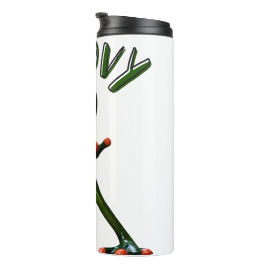 Bouteilles Isothermes Grenouille verte super (Tourné sur la droite)