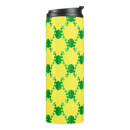 Bouteilles Isothermes Grenouilles mignonnes de bande dessinée (Tourné sur la gauche)