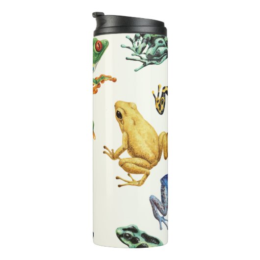 Bouteilles Isothermes Grenouilles sur blanc naturel (Tourné sur la droite)