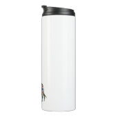 Bouteilles Isothermes Greyhound Chien Motif géométrique Silhouette Plaid (Tourné sur la droite)