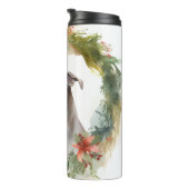 Bouteilles Isothermes Greyhound Christmas Wreath Festive Pup (Tourné sur la droite)