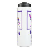 Bouteilles Isothermes Greyhound Lurcher mignon Chien Silhouette Purple P (Devant)