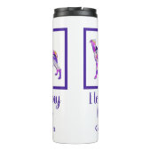 Bouteilles Isothermes Greyhound Lurcher mignon Chien Silhouette Purple P (Dos)