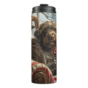 Bouteilles Isothermes Griffon à poil dur de Korthals Noël Fête