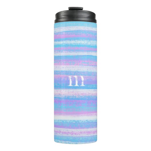 Bouteilles Isothermes Grilles Acryliques Peintes Turquoise Rose violet (Devant)