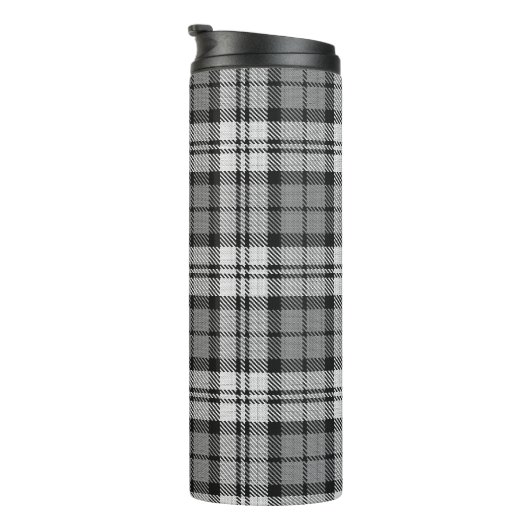 Bouteilles Isothermes Gris Blackwatch Tartan Design Plaid (Tourné sur la droite)
