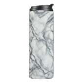 Bouteilles Isothermes Gris Chic & Aspect Marbre Blanc Glamour (Tourné sur la gauche)