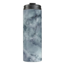 Gris Noir Or Fumée Marbre Tumbler Thermique