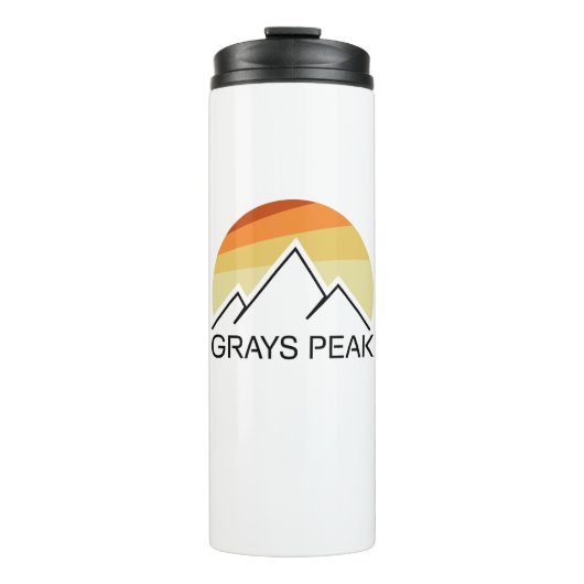 Bouteilles Isothermes Gris Peak Rétro (Devant)