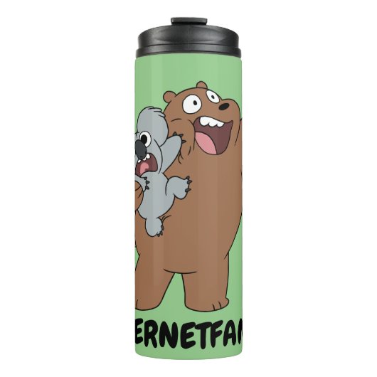 Bouteilles Isothermes Grizz & Nom Nom - #InternetFamous (Devant)