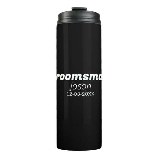 Bouteilles Isothermes groomsman bachelorette party ajouter nom moderne s (Devant)